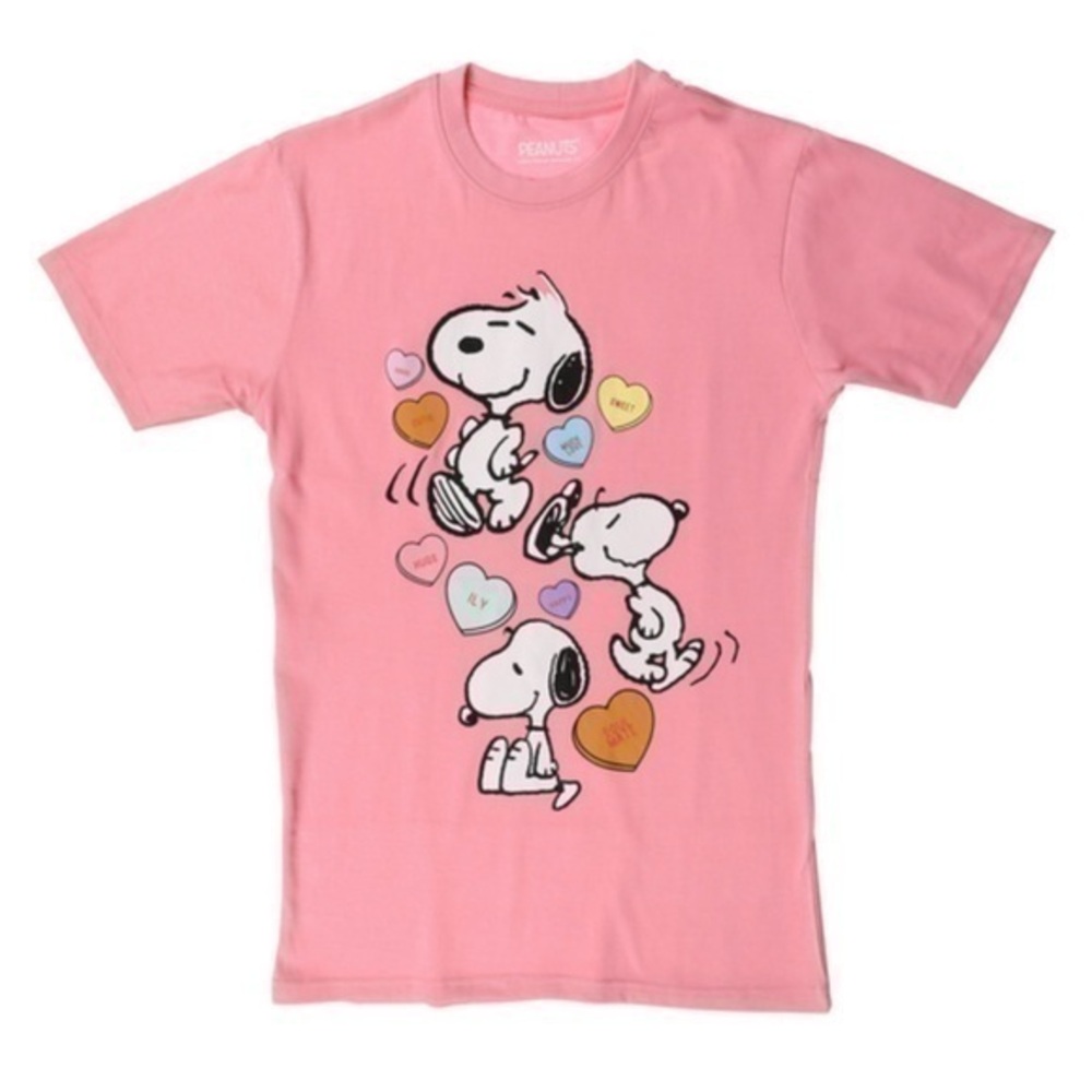 Peanuts : Snoopy Conversations Hearts Tee | Size M | NWT 🩷